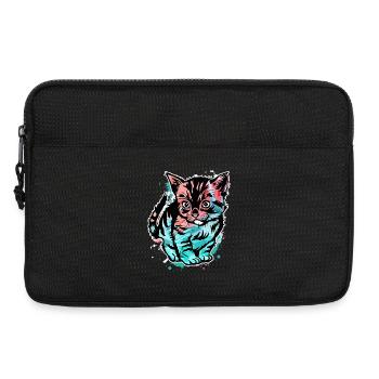 Cat Colorful - Laptop bag 13" - black - Front
