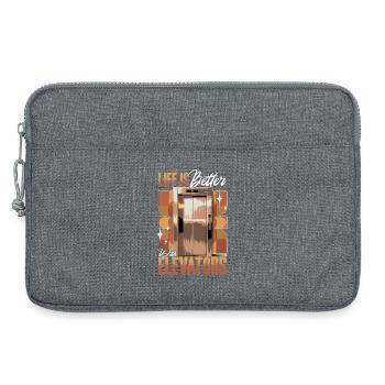 Elevator toddler & kids - Laptop bag 13" - heather grey - Front