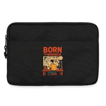 Born To Wrench Garage Mechanic Funny - Laptop bag 13" - black - Front