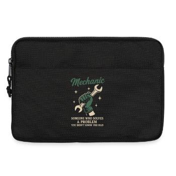 Mechanic Problem Solver Garage Funny Saying - Laptop bag 13" - black - Front