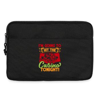 Gambling Fan I´m Going To Casino Tonight Casino - Laptoptasche 13" - Schwarz - Vorne