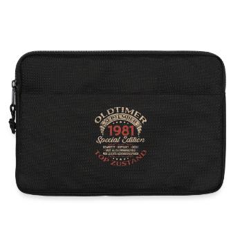 44th birthday gift vintage car September 1981 - Laptop bag 13" - black - Front
