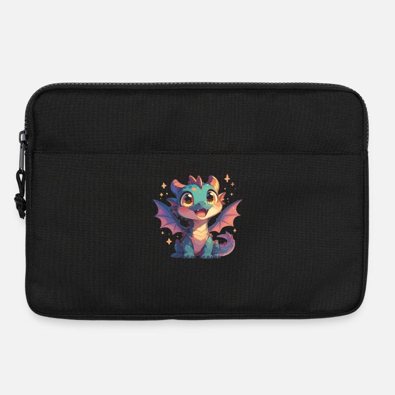 Drachen Drache - Laptoptasche 13" - Schwarz