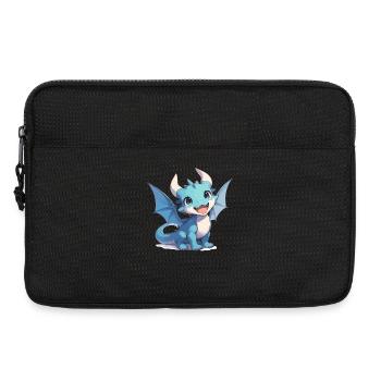 Drachen Drache - Laptoptasche 13" - Schwarz - Vorne