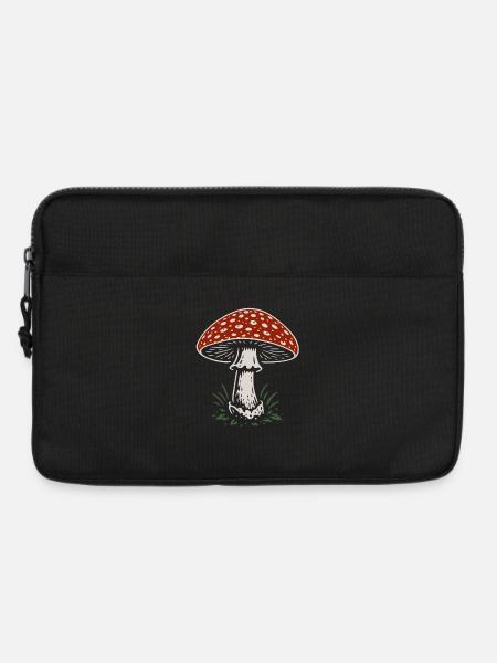 Fliegenpilz - Pilze - Spruch - Laptoptasche 13" - Schwarz