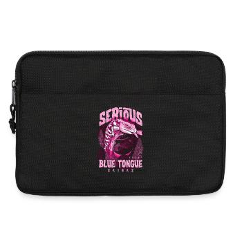 Ernsthaft über Blauzungenskinke Reptilienhalter - Laptoptasche 13" - Schwarz - Vorne