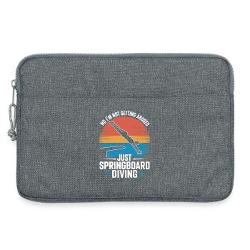 Diving diving board - Laptop bag 13" - heather grey - Front