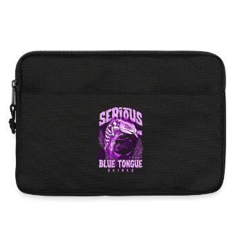 Ernsthaft über Blauzungenskinke Reptilienhalter - Laptoptasche 13" - Schwarz - Vorne