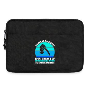 Kunstspringen Turmspringer Sprungbrett - Laptoptasche 13" - Schwarz - Vorne