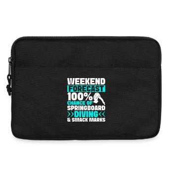 Kunstspringen Turmspringer Sprungbrett - Laptoptasche 13" - Schwarz - Vorne