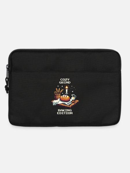 Gemütlicher Grind | Brot backen Humor - Laptoptasche 13" - Schwarz