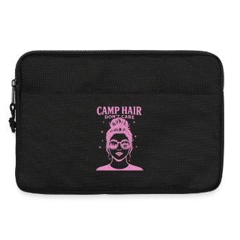 Camp Hair Don't Care Lustiger Camping Camper - Laptoptasche 13" - Schwarz - Vorne