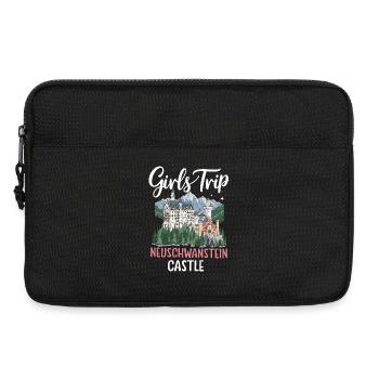 Excursion entre filles au château de Neuschwanstein - Sacoche pour ordinateur portable 13 pouces - noir - Devant