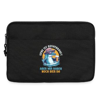 Malle LIEBE IST AUSVERKAUFT BIER NOCH DA - Laptoptasche 13" - Schwarz - Vorne