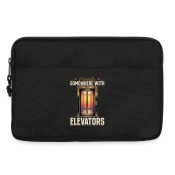 Elevator toddler & kids - Laptop bag 13" - black - Front