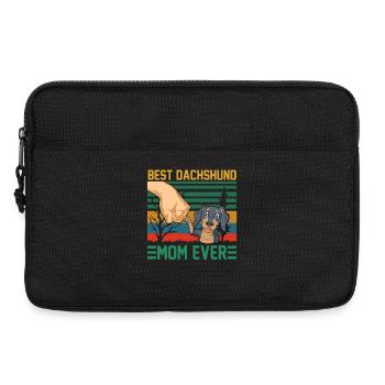 Meilleure maman teckel de tous les temps - Sacoche pour ordinateur portable 13 pouces - noir - Devant