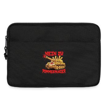 No to Pommespanzer Sport Gym - Laptop bag 13" - black - Front