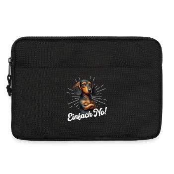 Simply Nope Chien Teckel Race de chien - Sacoche pour ordinateur portable 13 pouces - noir - Devant