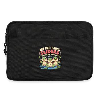 Red-eared Turtle - Laptop bag 13" - black - Front
