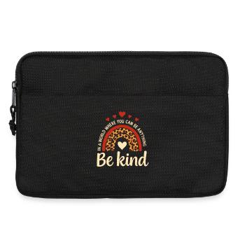 T-shirt orange « Unity Day » | T-shirt arc-en-ciel « Be Kind » - Sacoche pour ordinateur portable 13 pouces - noir - Devant