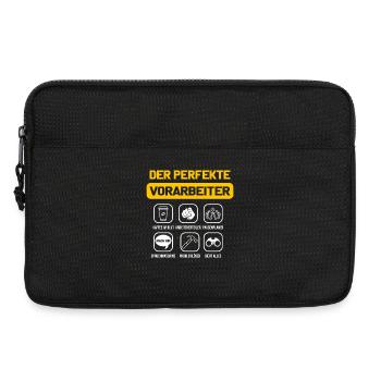 Der perfekte Vorarbeiter Polier Baustelle Bau - Laptoptasche 13" - Schwarz - Vorne