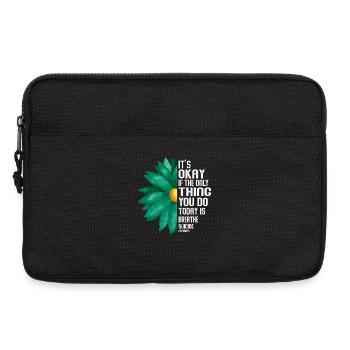 Es ist in Ordnung, wenn das Einzige, was der Atem ist, ist - Laptoptasche 13" - Schwarz - Vorne