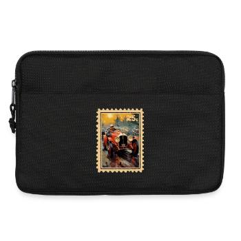 Vintage Auto im Malstil der 1920er Jahre - Laptoptasche 13" - Schwarz - Vorne