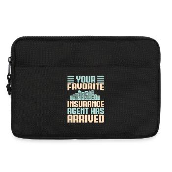 Insurance Agent Your Favorite Arrived Funny - Laptoptasche 13" - Schwarz - Vorne