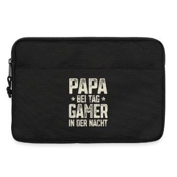 Papa Gamer Gaming - Laptoptasche 13" - Schwarz - Vorne