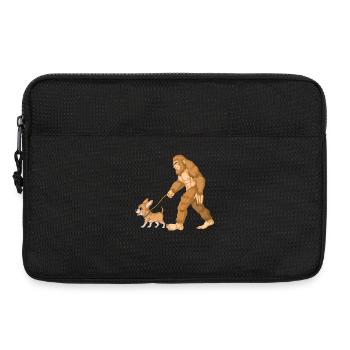 Bigfoot Walking Chihuahua Drôle de propriétaire de Chihuahua - Sacoche pour ordinateur portable 13 pouces - noir - Devant