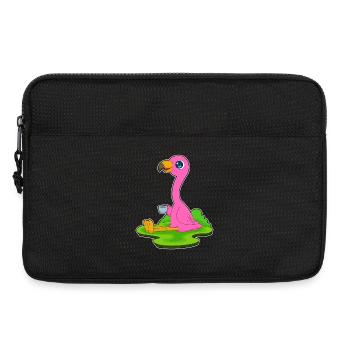 Flamingo coffee mug - Laptop bag 13" - black - Front