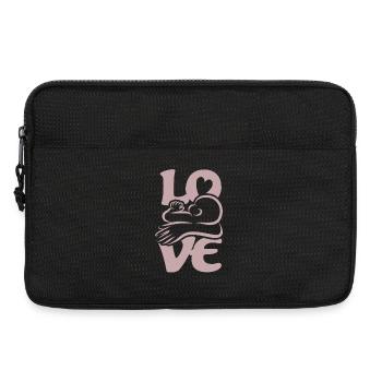 Baby Drinking Breastfeeding Mom LOVE - Laptop bag 13" - black - Front