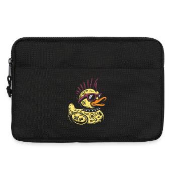 Punk Rocker Ente Badeente Quietscheente Punkrock  - Laptoptasche 13" - Schwarz - Vorne