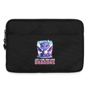 Drachen Drache - Laptoptasche 13" - Schwarz - Vorne