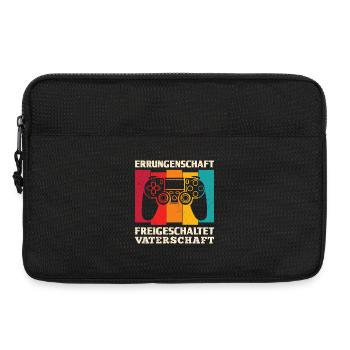 Werdender Vater ERRUNGENSCHAFT FREIGESCHALTET - Laptoptasche 13" - Schwarz - Vorne