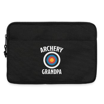 Bogenschießen Spruch Opa Bogenschießen Geschenk - Laptoptasche 13" - Schwarz - Vorne