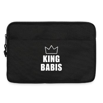 Babis King Crown Fathers Day Name T Shirt Men - Laptop bag 13" - black - Front