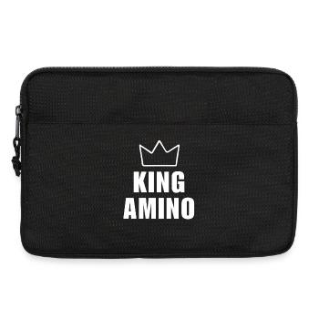 T-shirt Amino King Crown pour homme, prénom pour la fête des pères - Sacoche pour ordinateur portable 13 pouces - noir - Devant