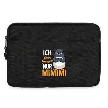 Ich Höre Immer Nur Ein Mimimi Pinguin - Laptoptasche 13" - Schwarz - Vorne