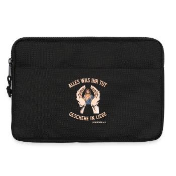 Tout ce que vous faites, que ce soit dans l’amour Jésus Motif - Sacoche pour ordinateur portable 13 pouces - noir - Devant