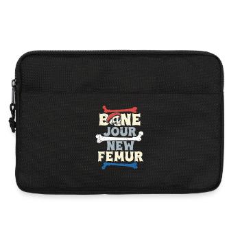 Beinbruch Gebrochener Oberschenkel Bone Jour - Laptoptasche 13" - Schwarz - Vorne