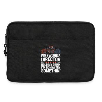 Fireworks Director Funny Hold My Drink 4th Of July - Laptoptasche 13" - Schwarz - Vorne