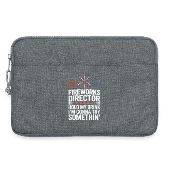 Fireworks Director Funny Hold My Drink 4th Of July - Laptoptasche 13" - Grau meliert - Vorne