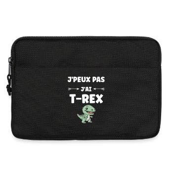 T-Rex-Spaß für Kinder und Jugendliche - Laptoptasche 13" - Schwarz - Vorne