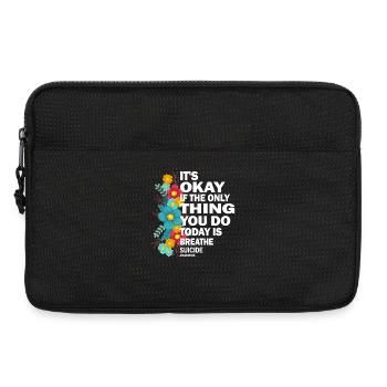 Es ist in Ordnung, wenn das Einzige, was der Atem ist, ist - Laptoptasche 13" - Schwarz - Vorne