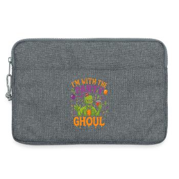 I’m With The Party Ghoul, halloween group outfit - Laptop bag 13" - heather grey - Front