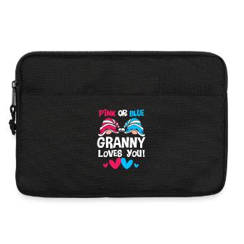 Expectant Mom Christmas Gender Reveal - Laptop bag 13" - black - Front