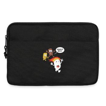 Funny S’mores Shirt – Marshmallow Chocolate Group  - Laptop bag 13" - black - Front