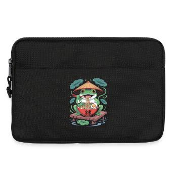  Frosch Ramen Genuss Abenteuer mit Asiatischem - Laptoptasche 13" - Schwarz - Vorne