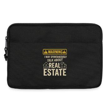 I am from Sugar &amp; Spice and Real Estate Consulting - Laptop bag 13" - black - Front